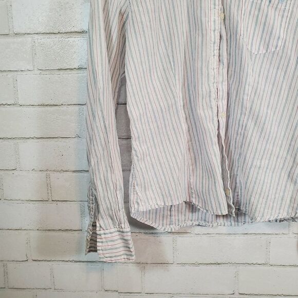 AEO sheer full-button down blouse - Picture 6 of 13